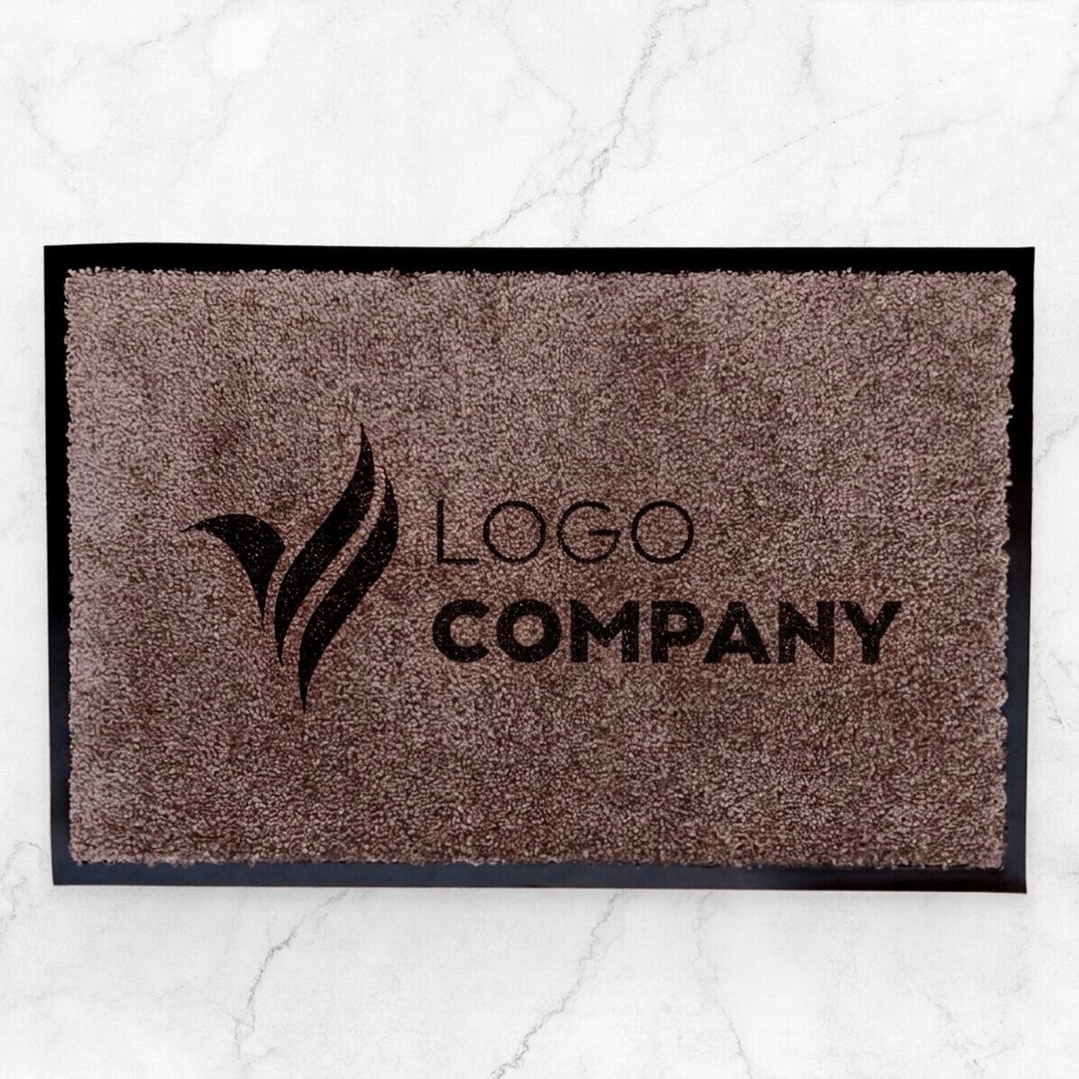 Customised indoor entrance mat with logo