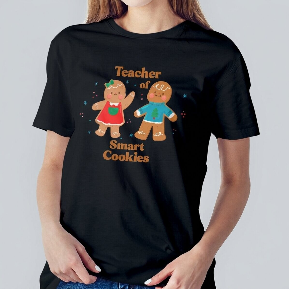 Personalised cotton T-shirt with name - Smart cookies