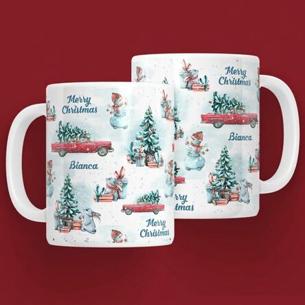 Personalised mug with text - Merry Christmas