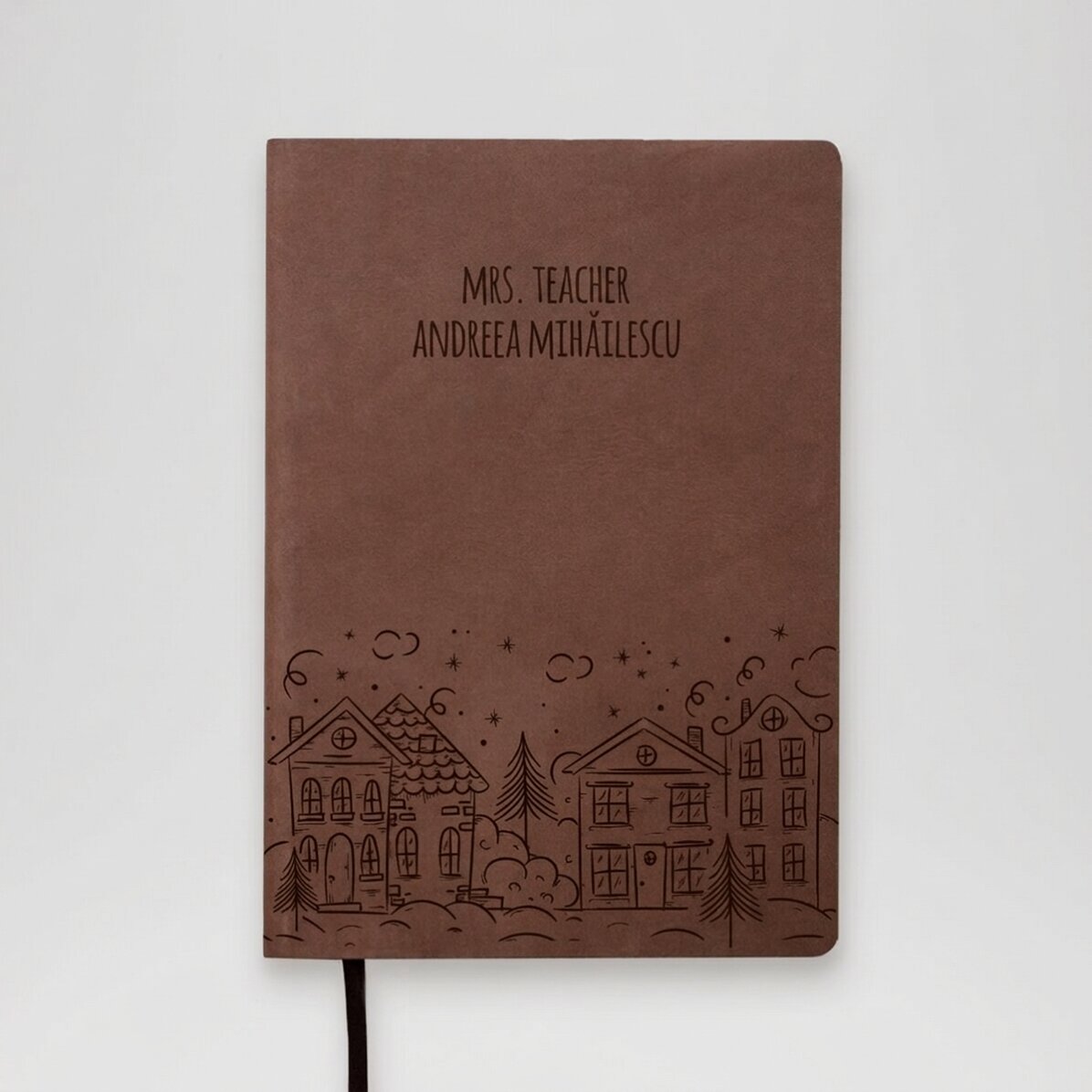 Personalised leather diary with text - Notes