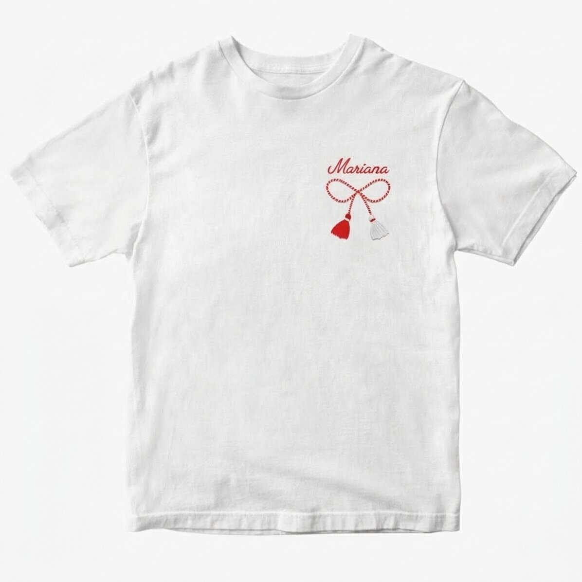 Custom cotton T-shirt with text
