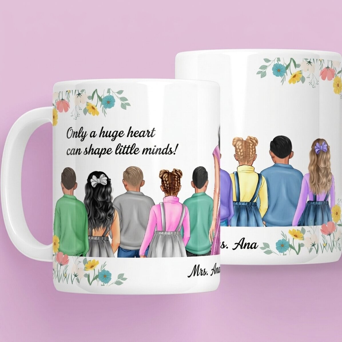 Personalised mug with message - Teacher