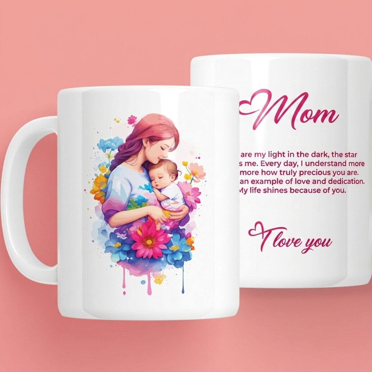 Personalised mug with text - Lovely mother