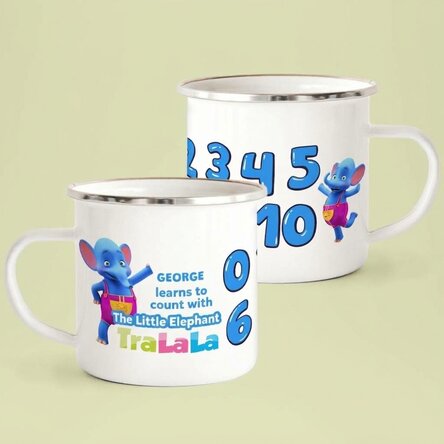 Personalised enamel mug with name - Let