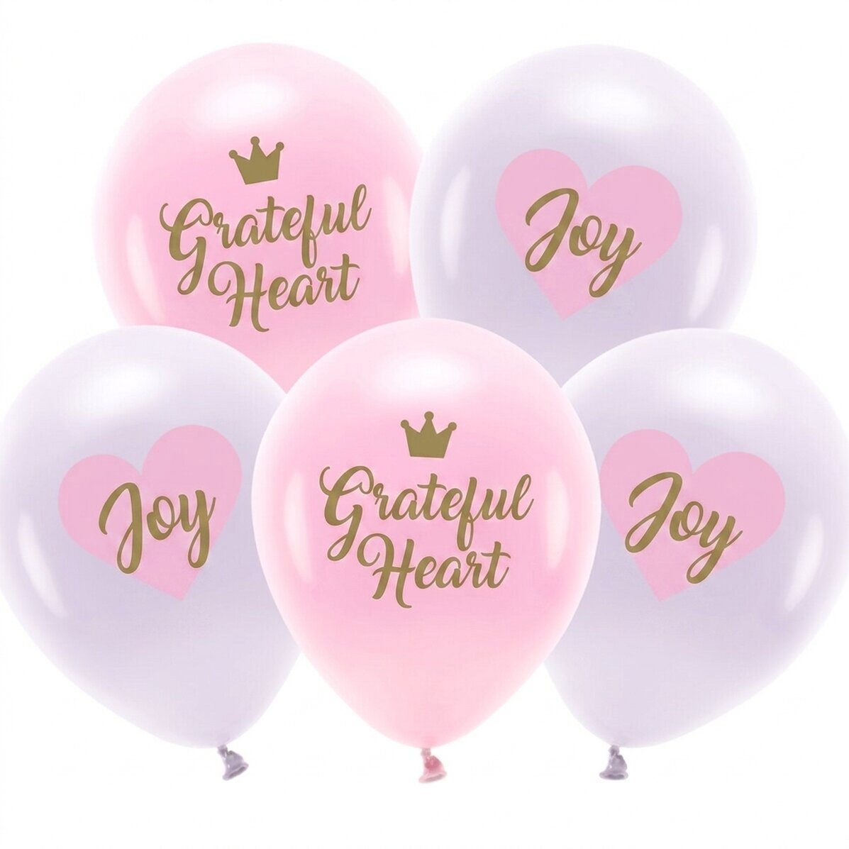 Set of 5 balloons - Birthday Pink