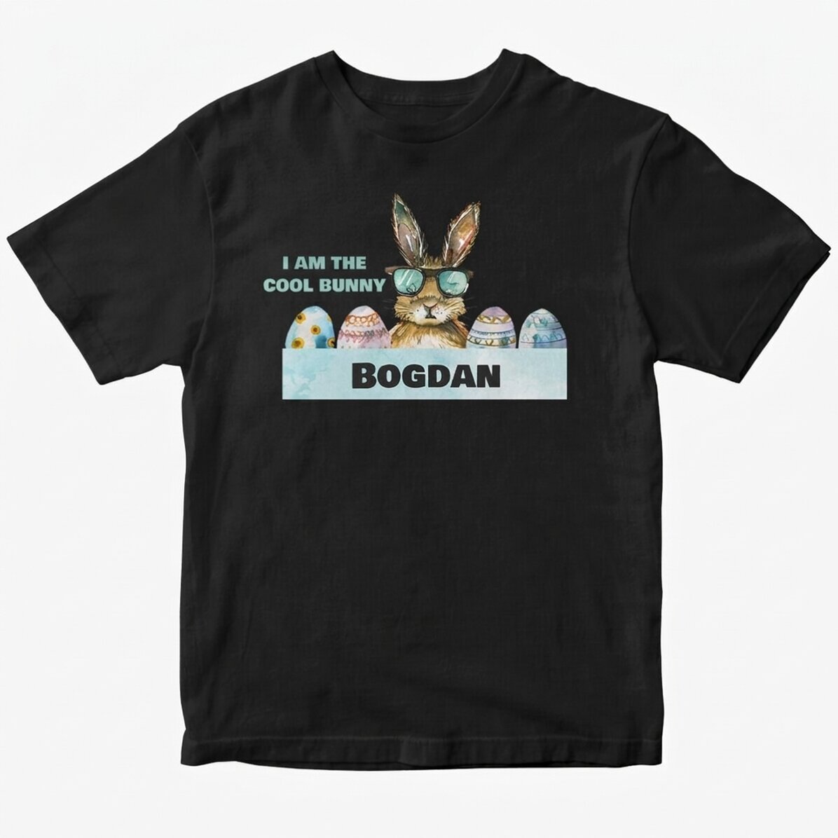 Personalised T-shirt with text - Bunny