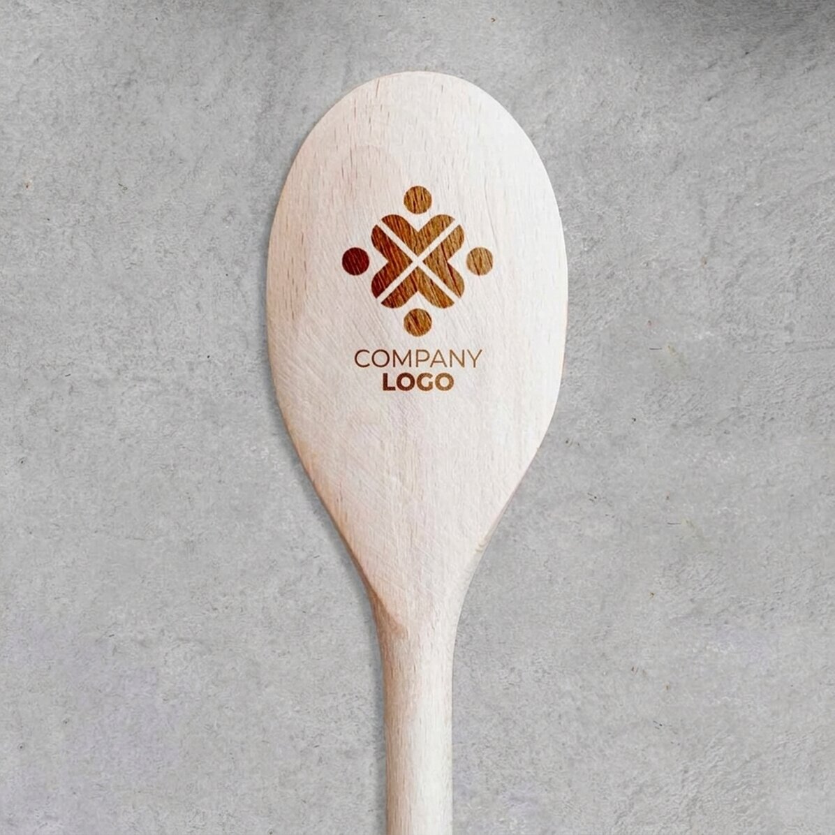 Personalised wooden spoon with logo