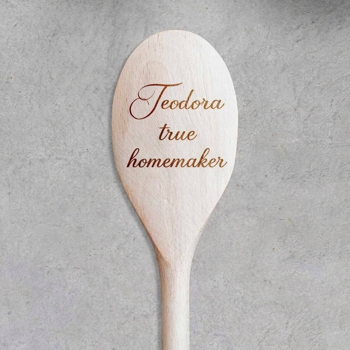 Personalised wooden spoon with text - Gospodina