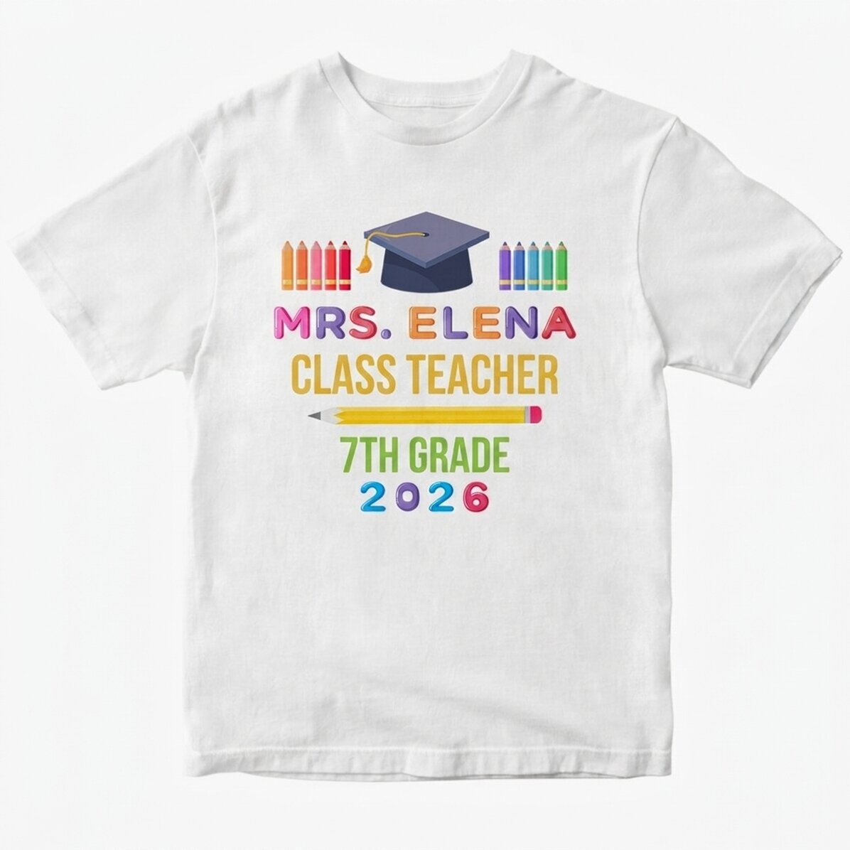Personalised T-shirt with text - Graduation