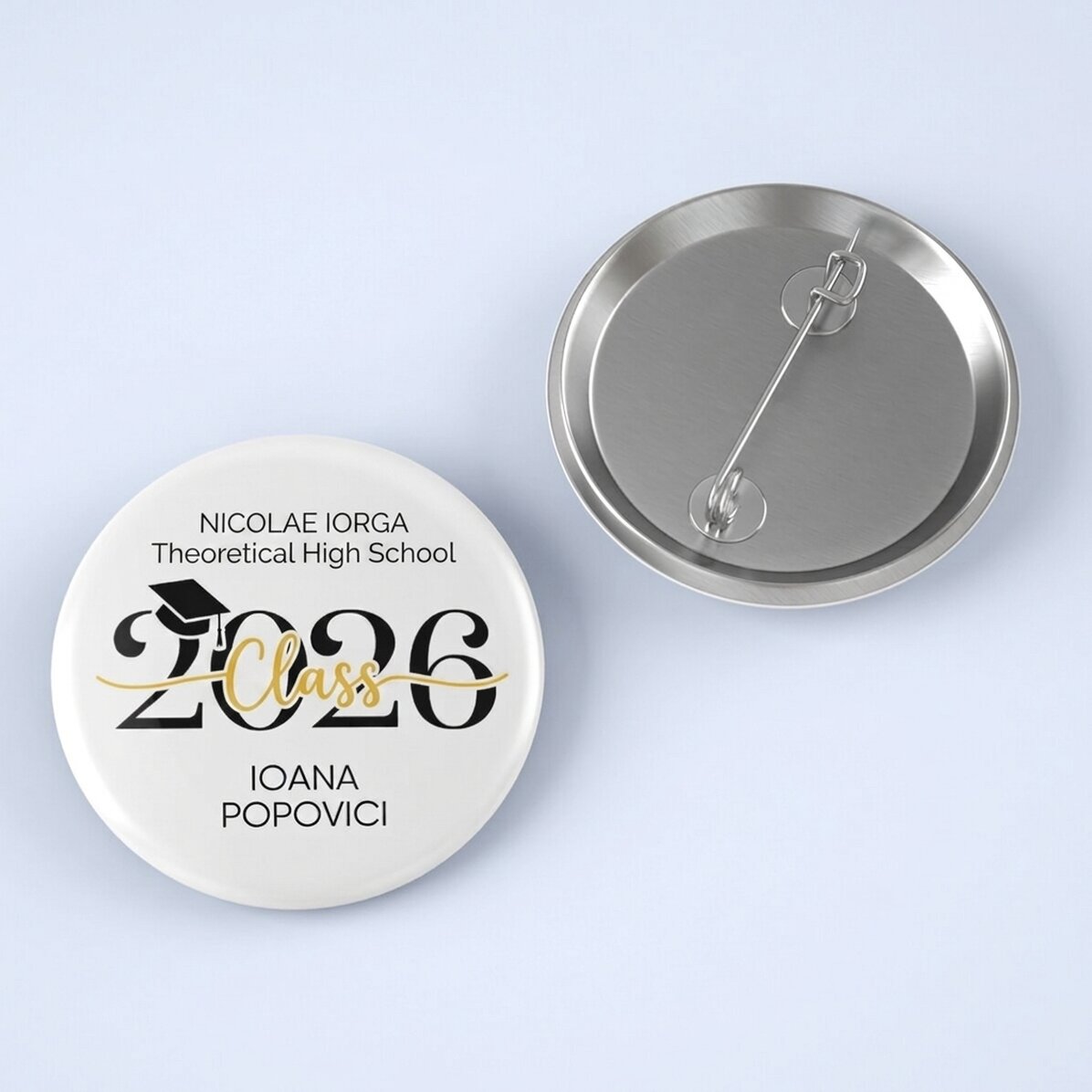 Personalised badge with text - Graduation