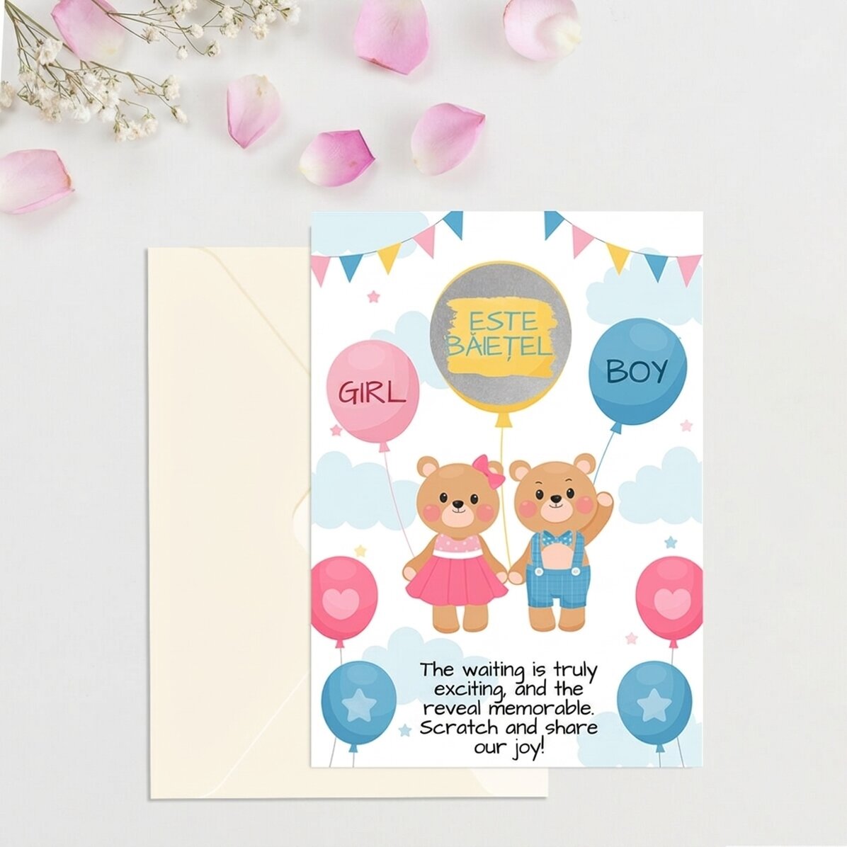 Personalised scratch card - Girl or boy