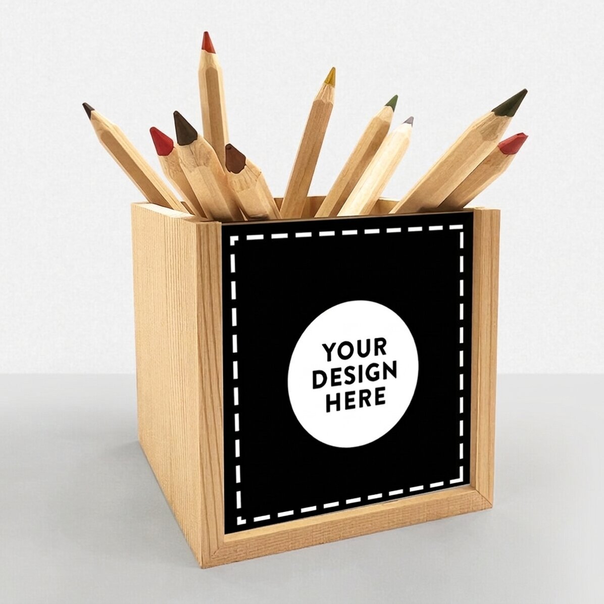 Personalised pencil holder with your own design