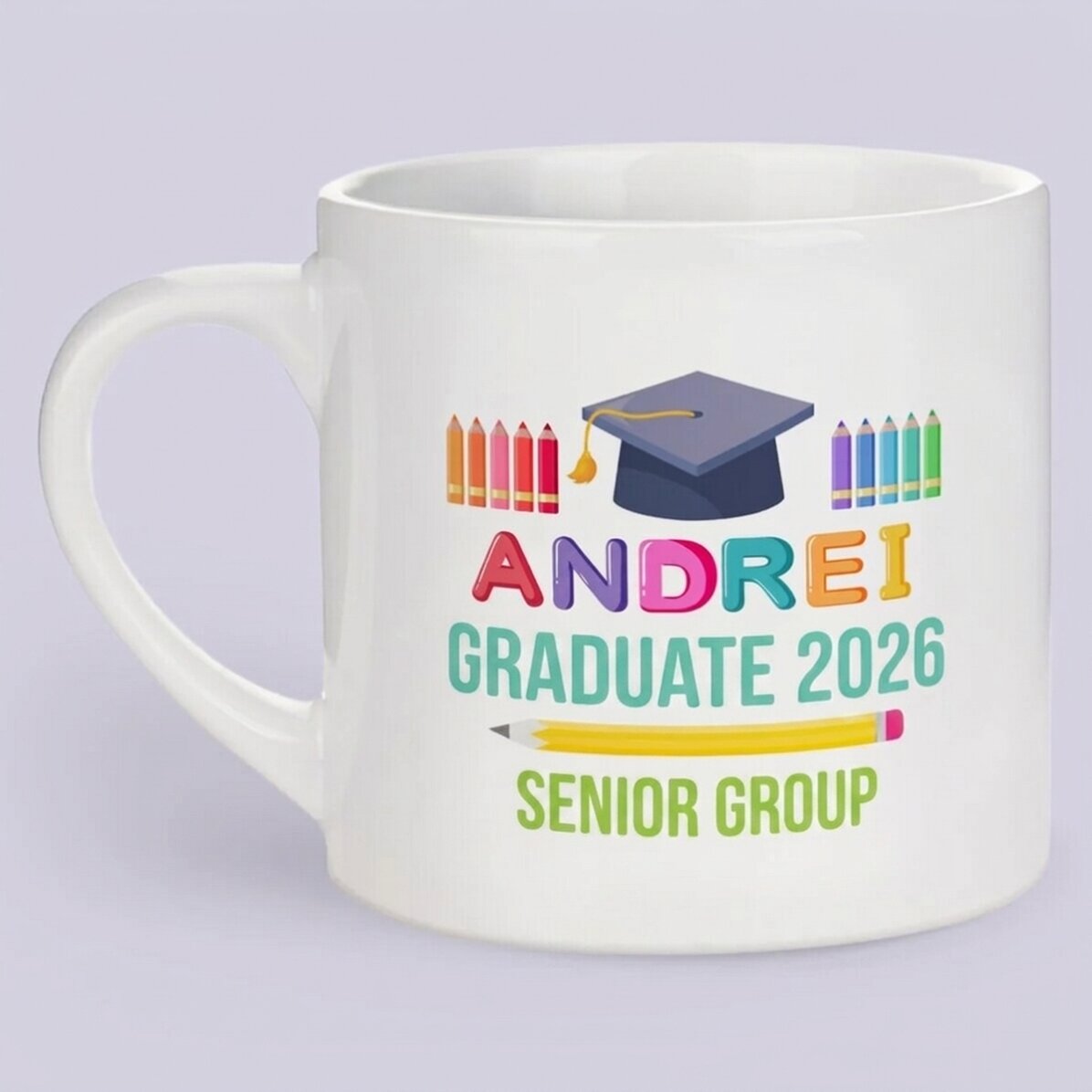 Personalised mug with message for children - Graduation