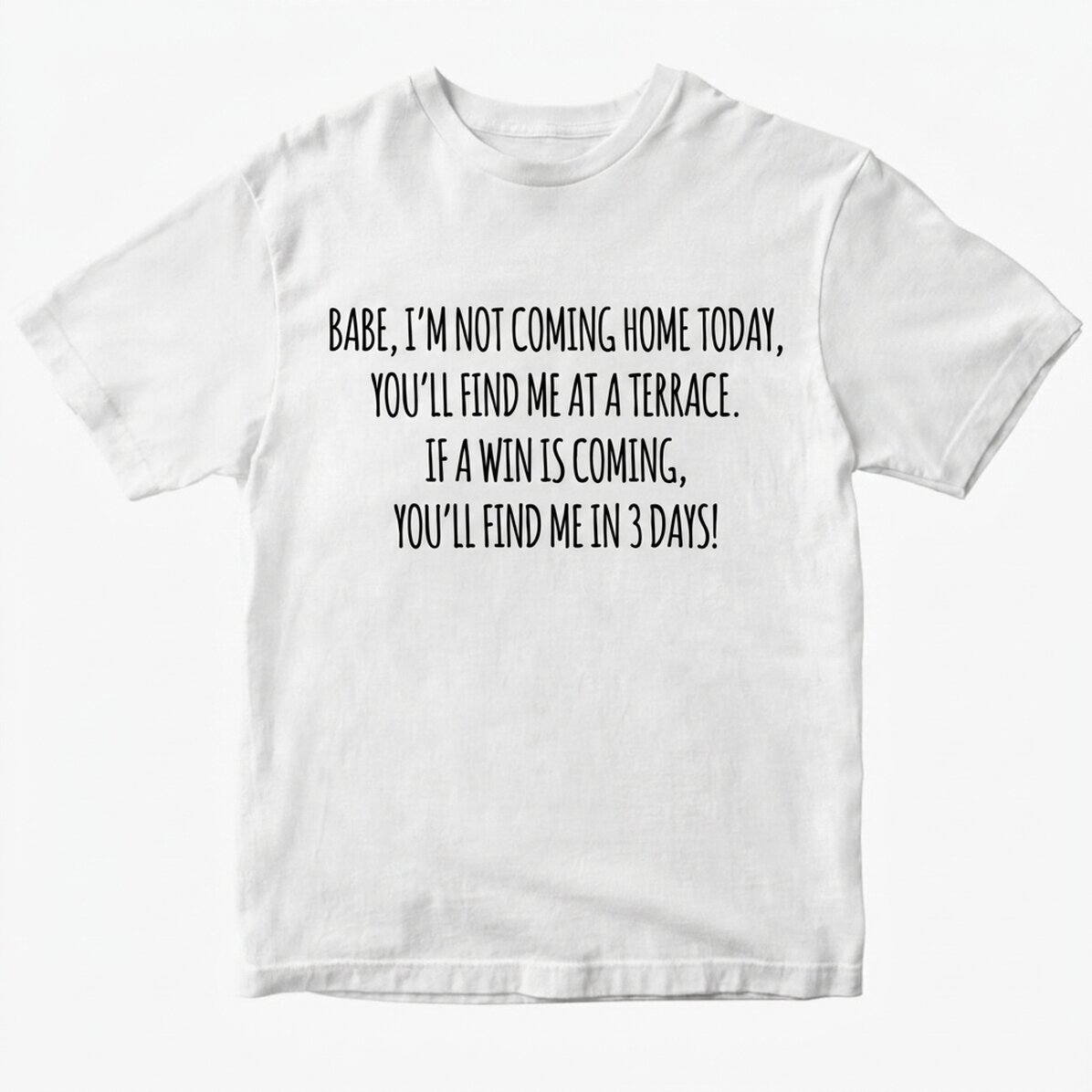 Custom cotton T-shirt with text - EURO Escape