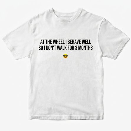 Custom cotton T-shirt with message
