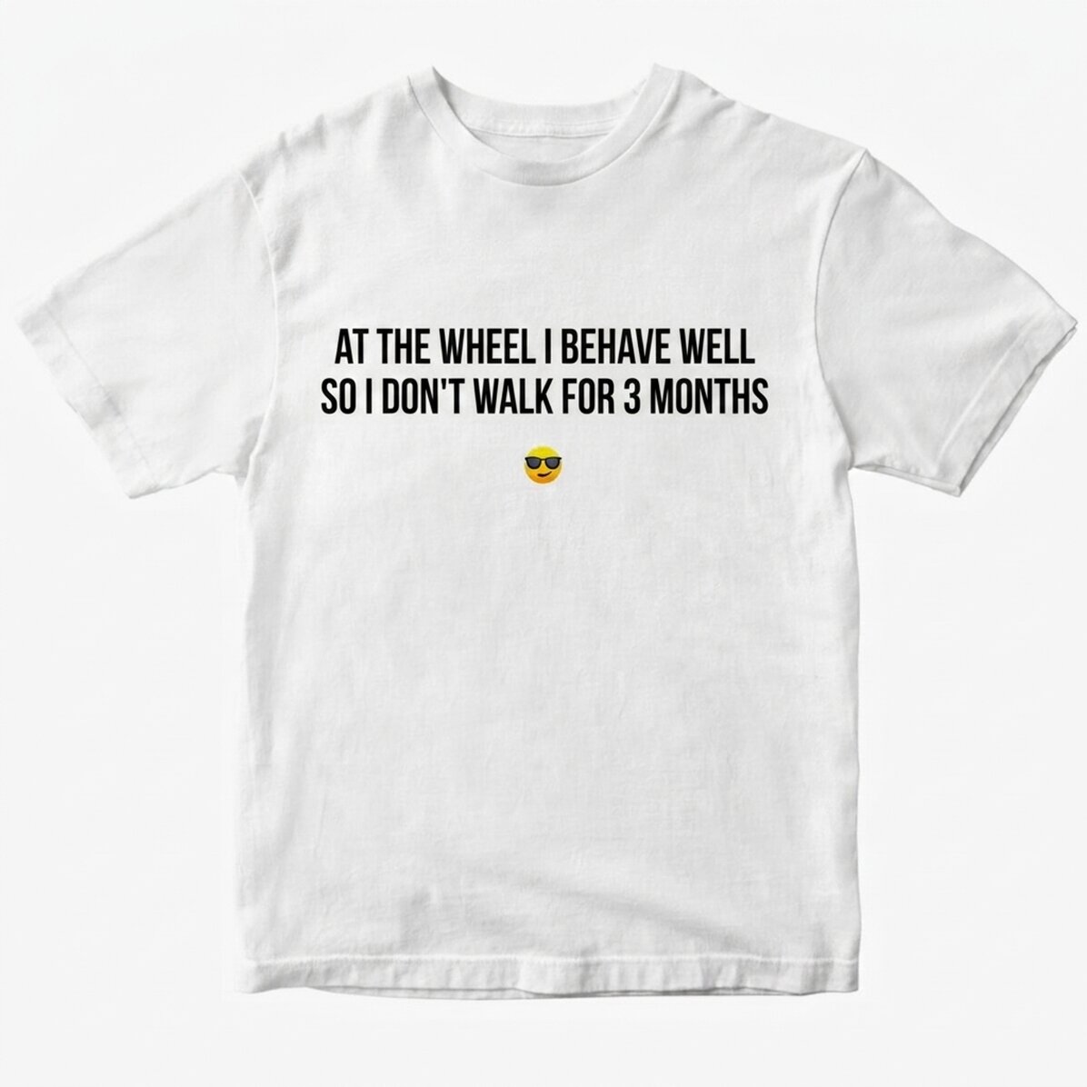 Custom cotton T-shirt with message