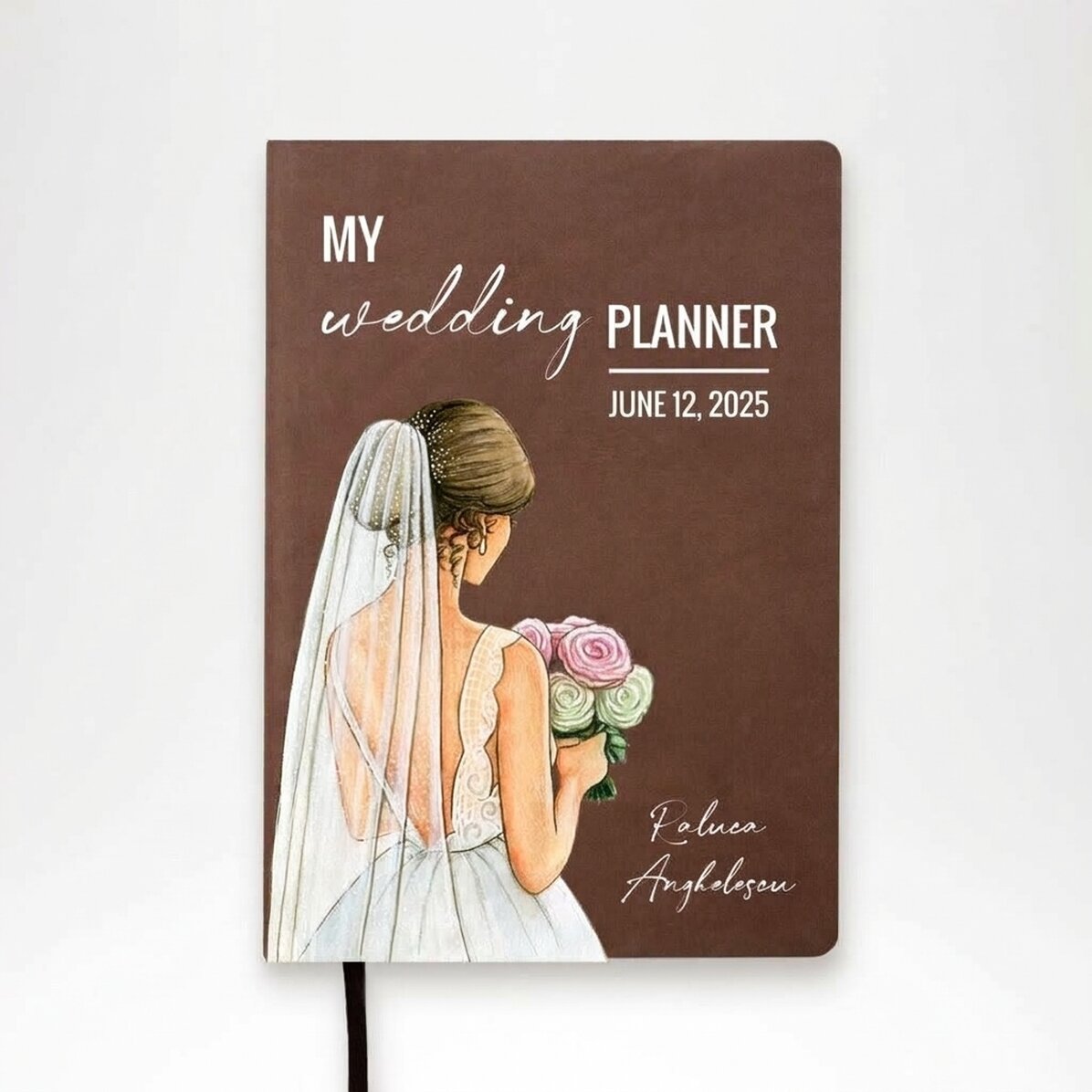 Personalised diary with text - My wedding planner