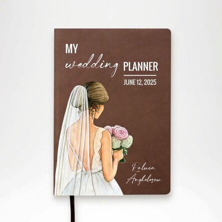 Personalised diary with text - My wedding planner
