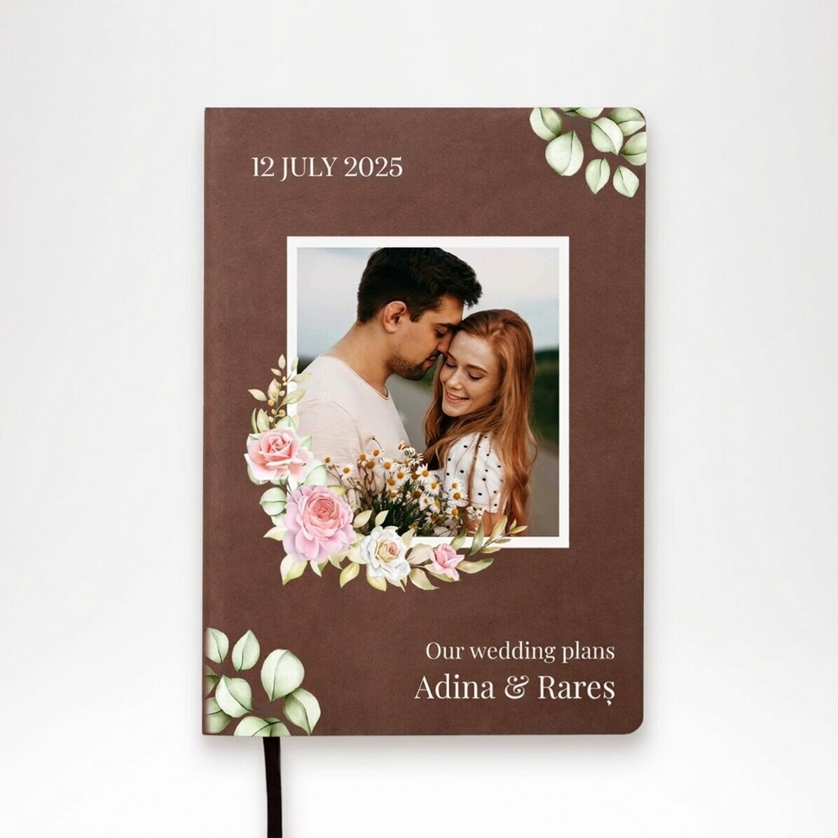 Personalised diary with text - Wedding plans