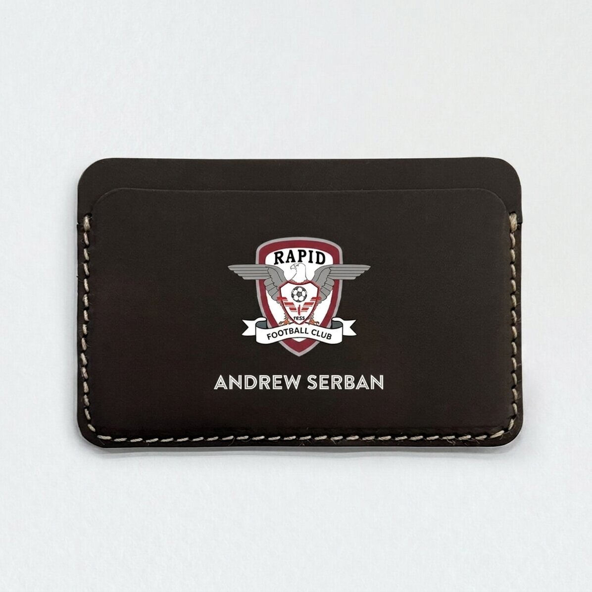Personalised FC Rapid leather wallet with name