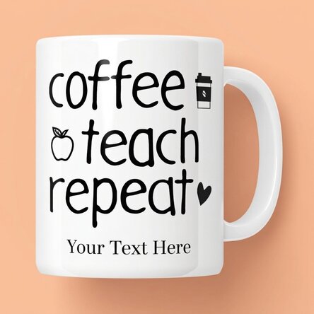 Personalised mug with message - Repeat