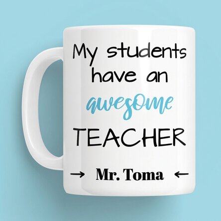 Personalised mug with message - Awesome
