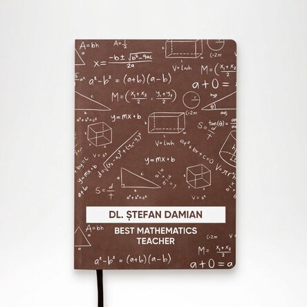 Personalised colour diary with text for maths teachers
