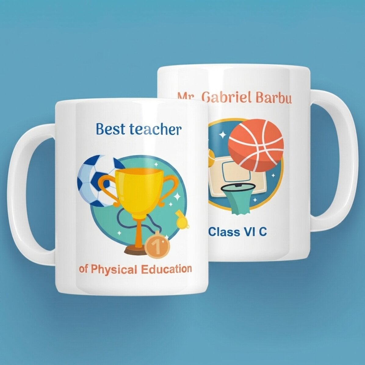 Personalised mug with message - Physical Education Teacher