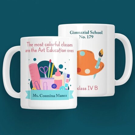 Personalised mug with message - Art Teacher