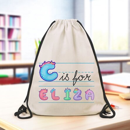 Personalised backpack with name and message - Unicorn model
