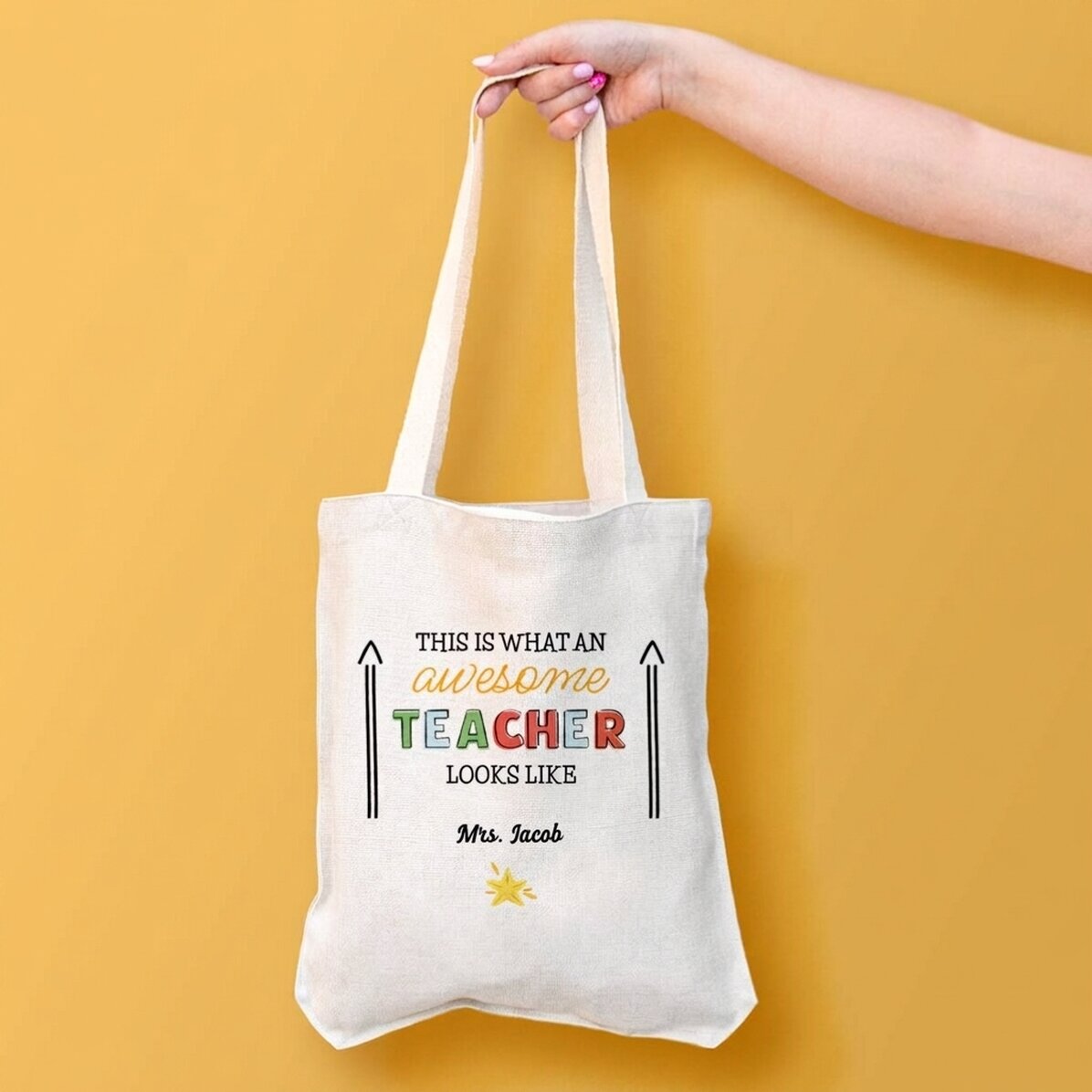 Personalised bag with text - Awesome