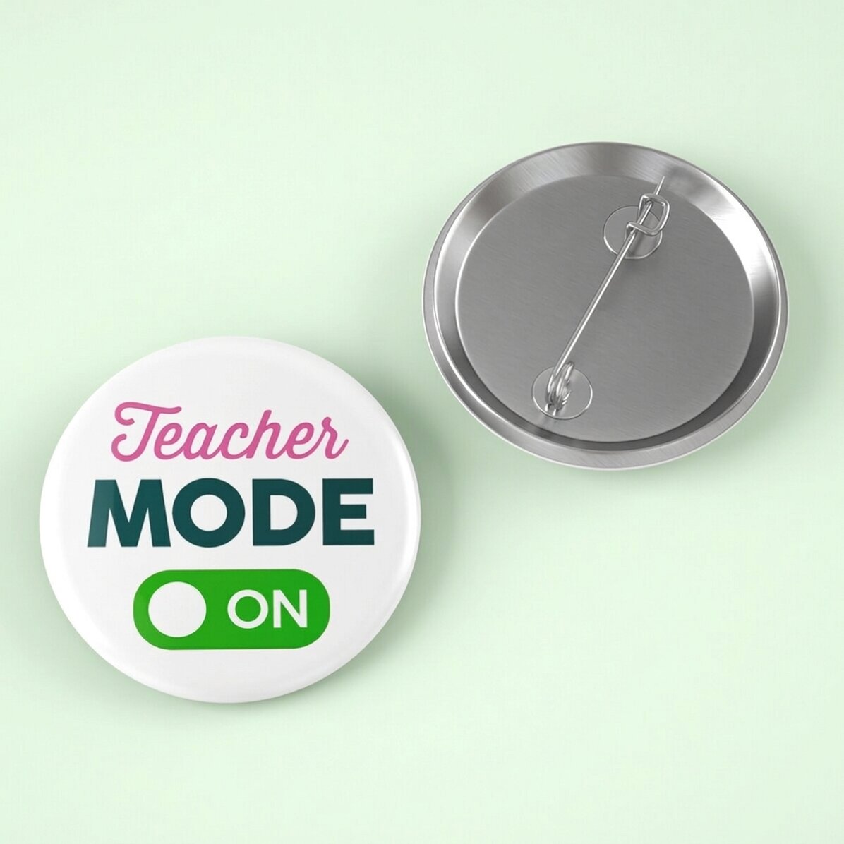 Personalised badge with message - Mode ON/OFF