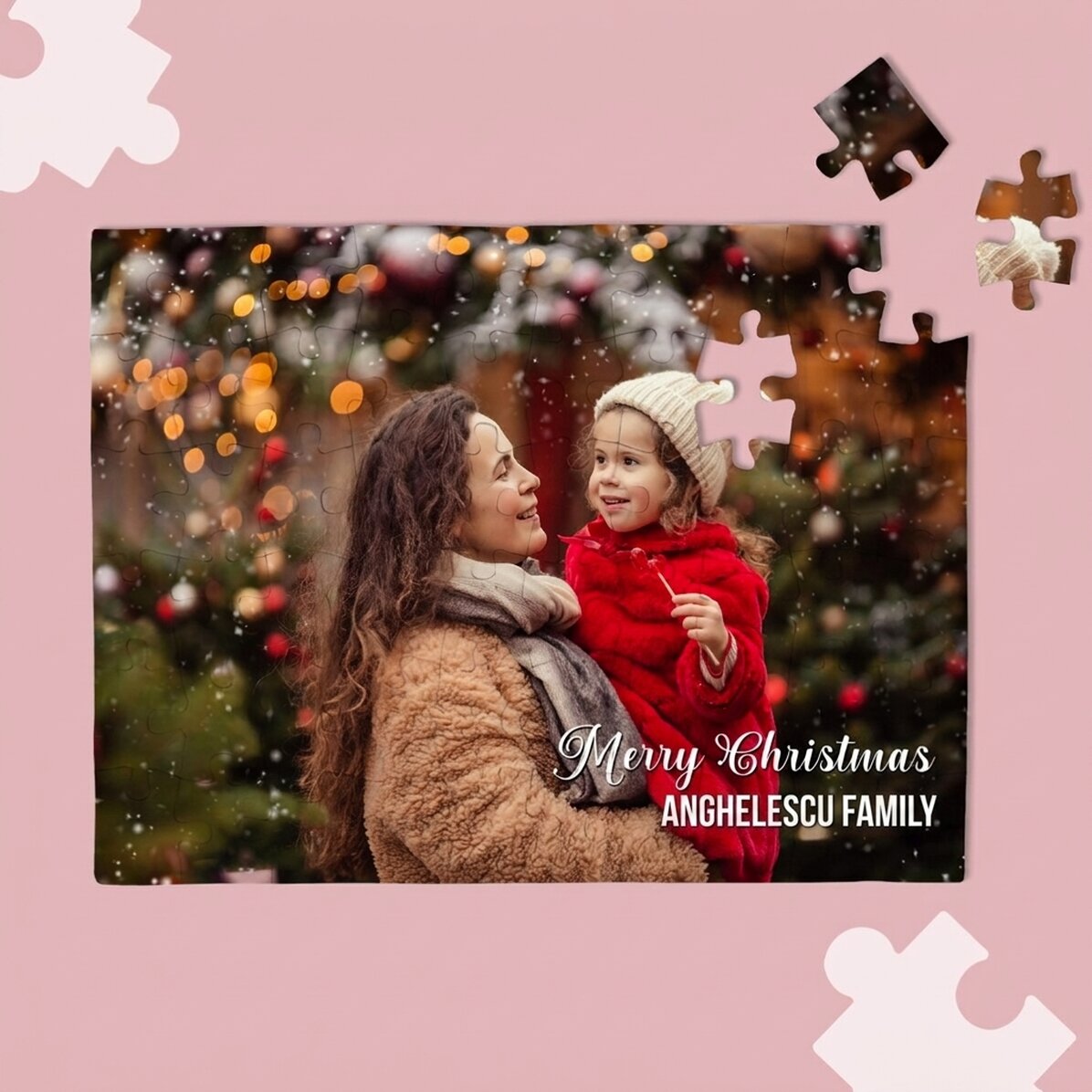 Personalised puzzle with a photo and message