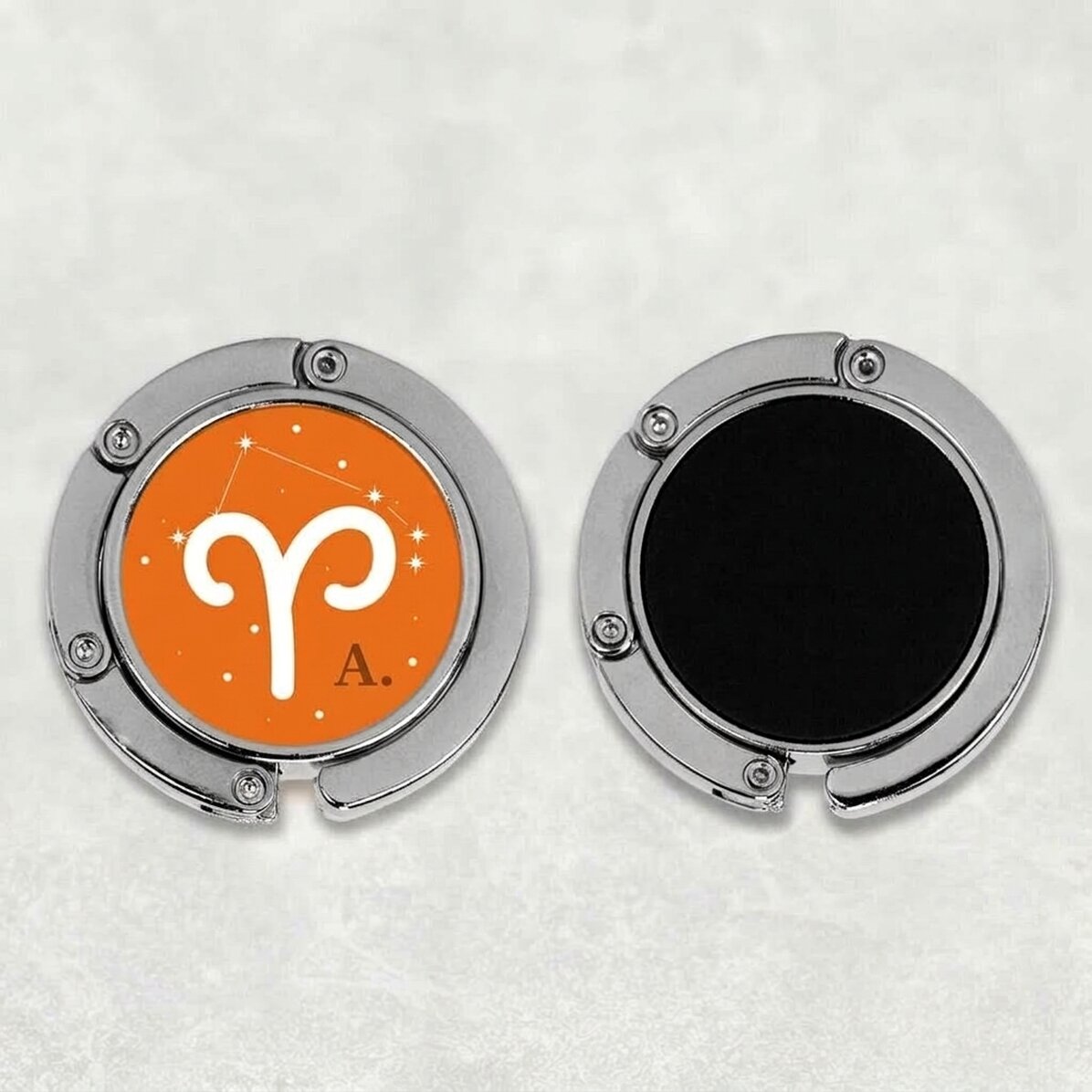 Personalised table bag holder with text - Aries zodiac sign
