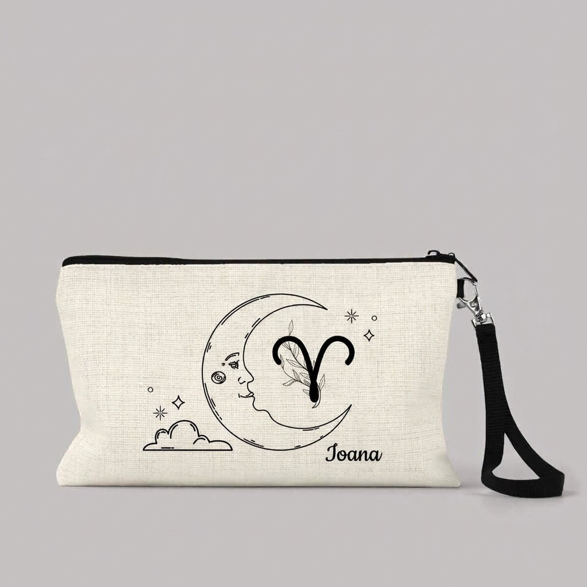 Personalised make-up kit with text - Aries zodiac sign