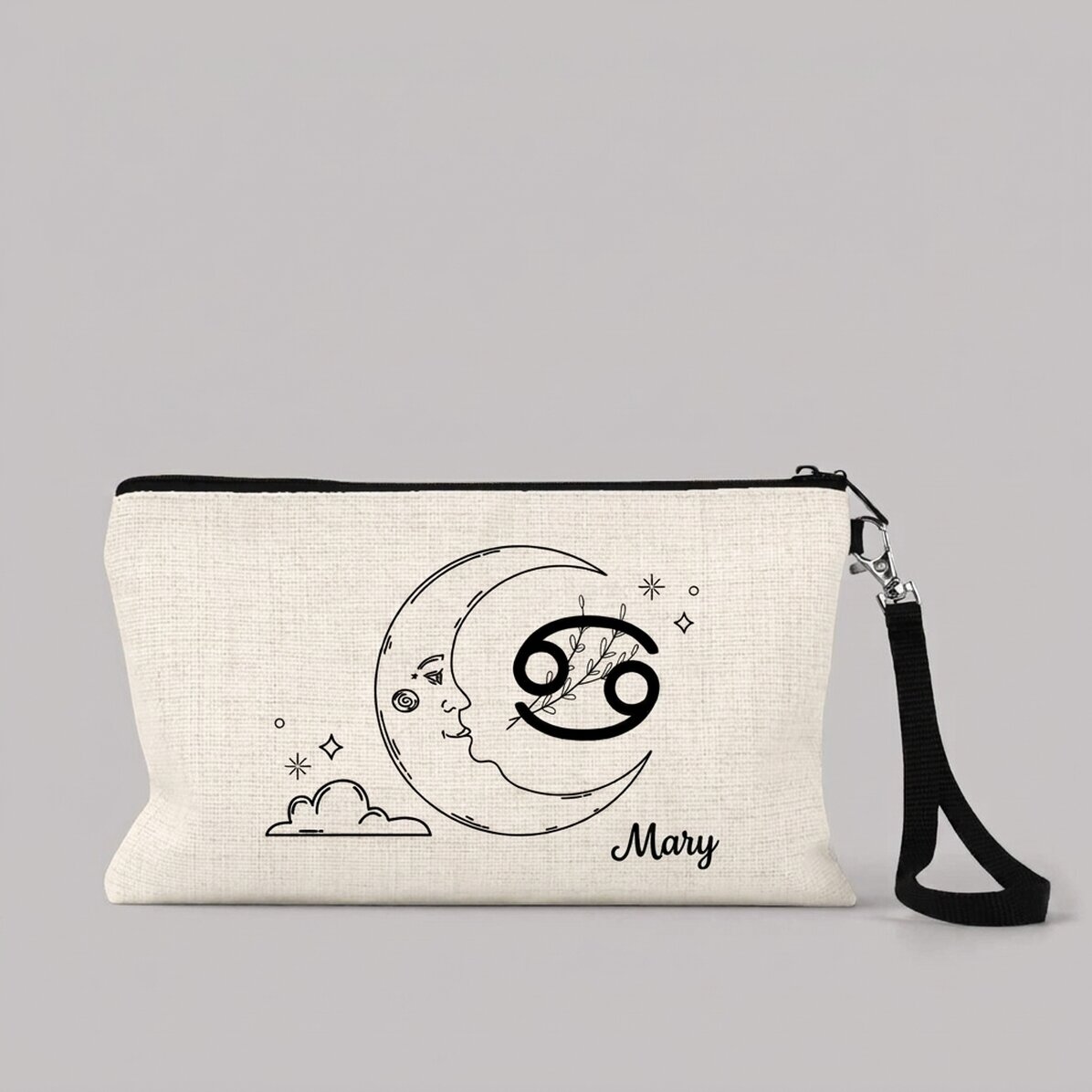 Personalised make-up kit with text - Cancer zodiac sign