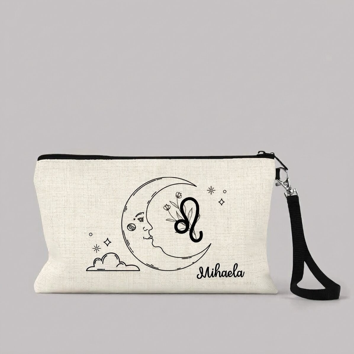 Personalised make-up kit with text - Leo Zodiac Sign