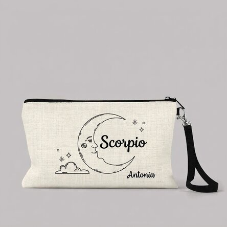 Personalised make-up kit with text - Scorpio zodiac sign