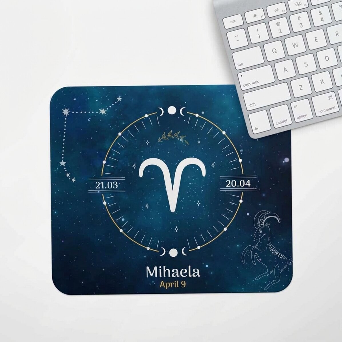 Personalised mouse pad with text - Zodiac sign