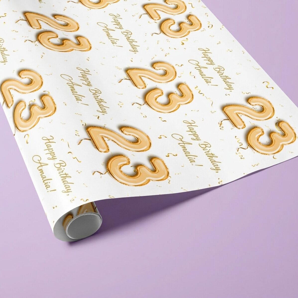 Personalised gift wrapping paper with text - Balloons for you