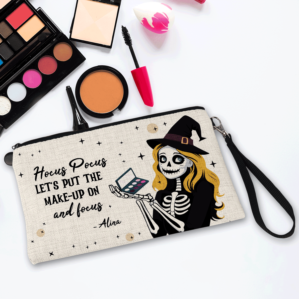 Personalised make-up kit with text - Halloween