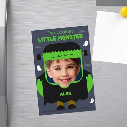 10x15 cm magnet personalised with a photo and text - Frankenstein