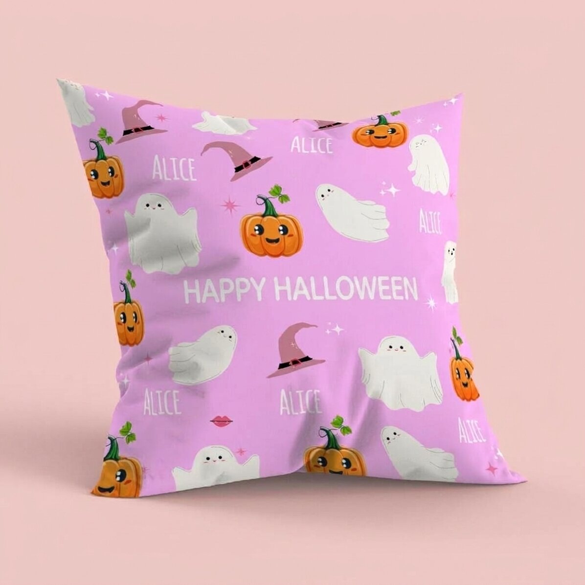 Personalised cushion with text - Cute Halloween