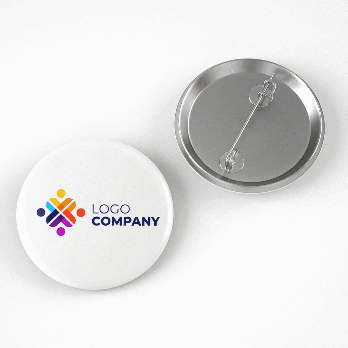Personalised badge with logo