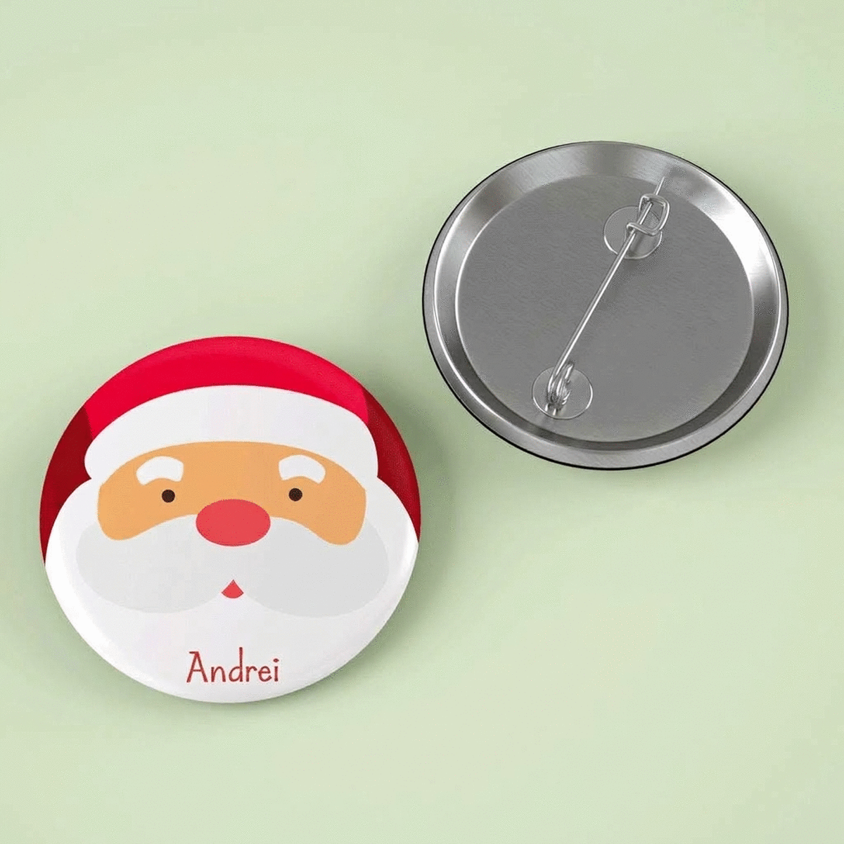 Personalised badge with name - Christmas