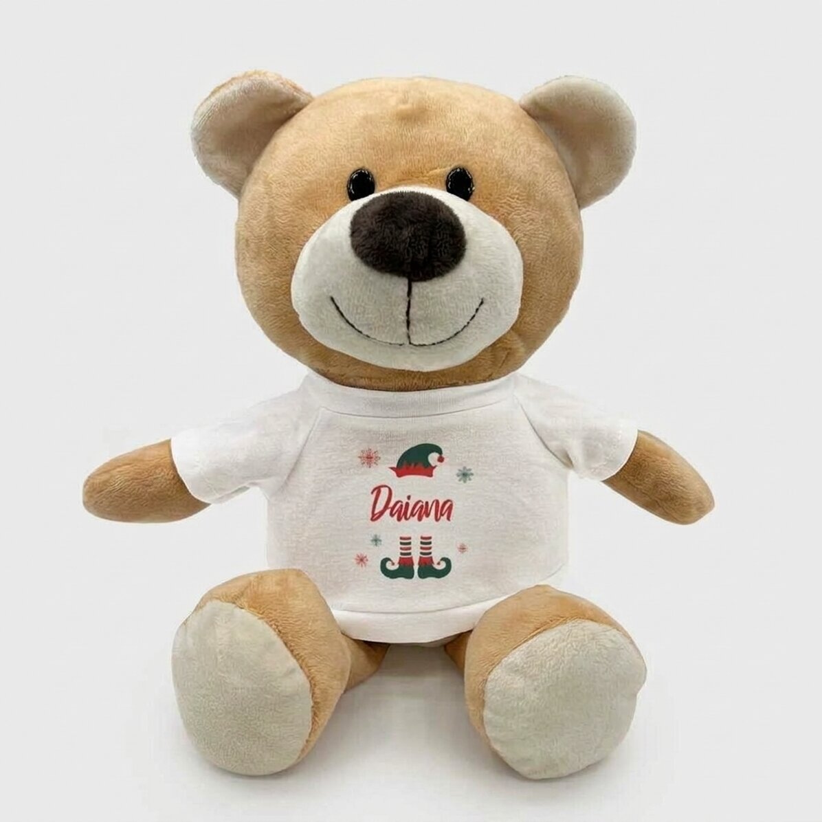 Personalised teddy bear with text - Elf