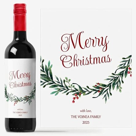 Personalised wine with a message from Caciun - With love