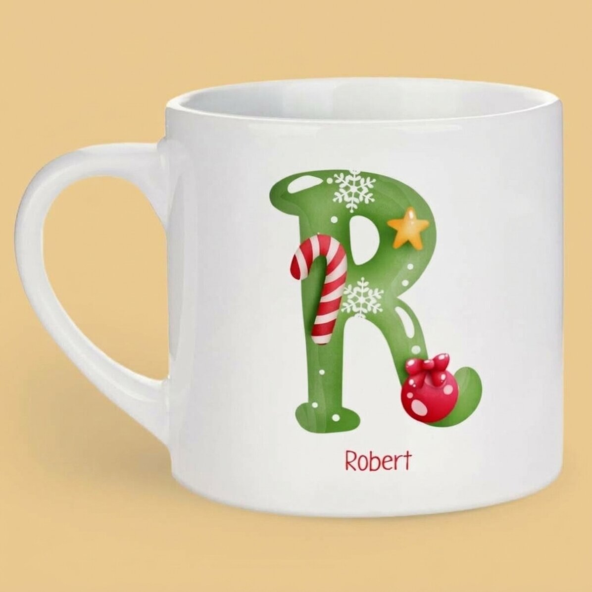 Personalised mug for children with name - Christmas