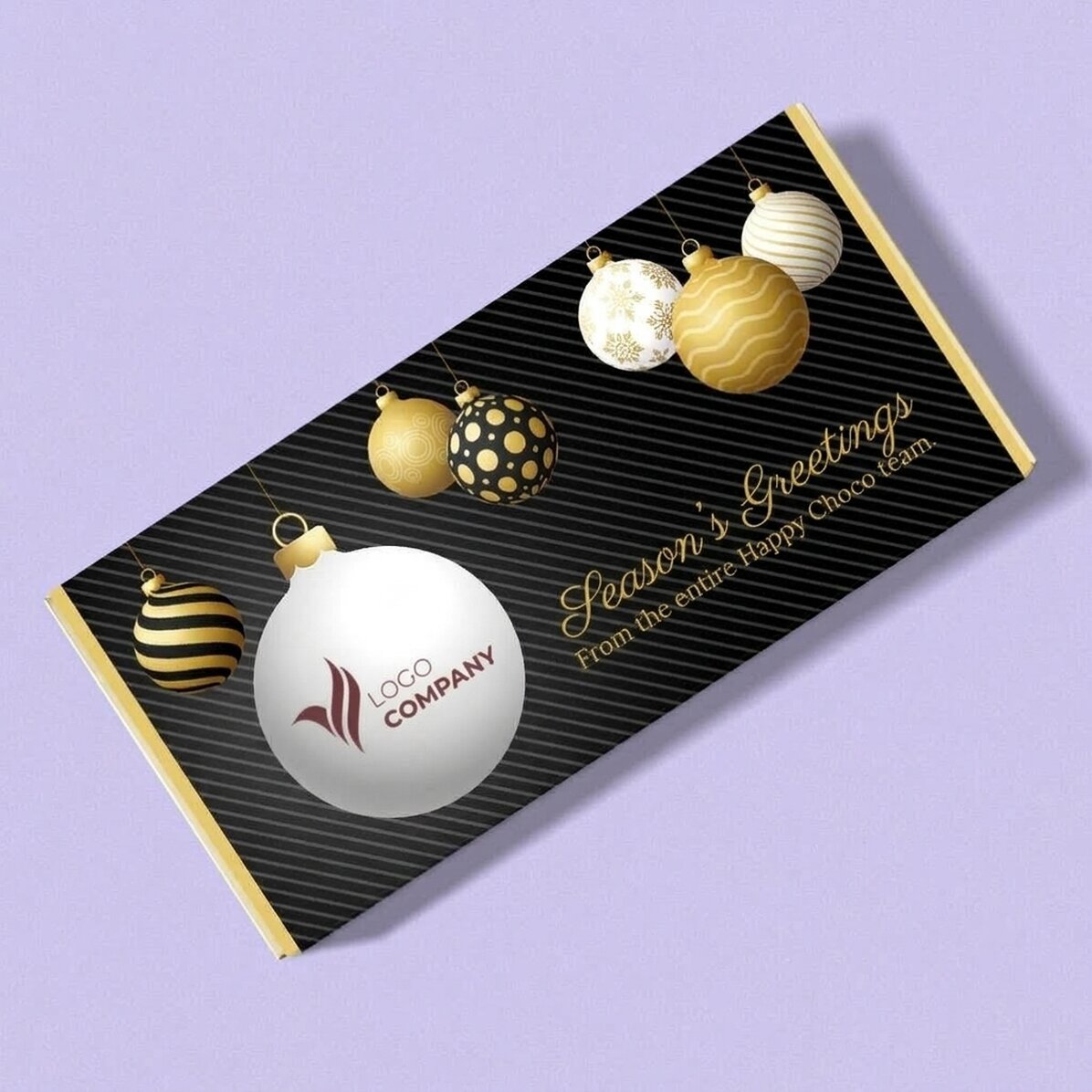 Personalised chocolate with message and logo - Season