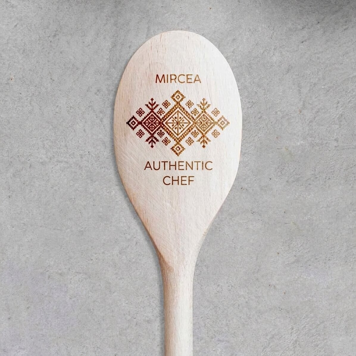 Personalised wooden spoon - Authentic chef